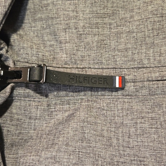 THFlex Tommy Hilfiger Water and Wind Resistant Stylish Gray Bomber Jacket Sz M - Picture 12 of 16